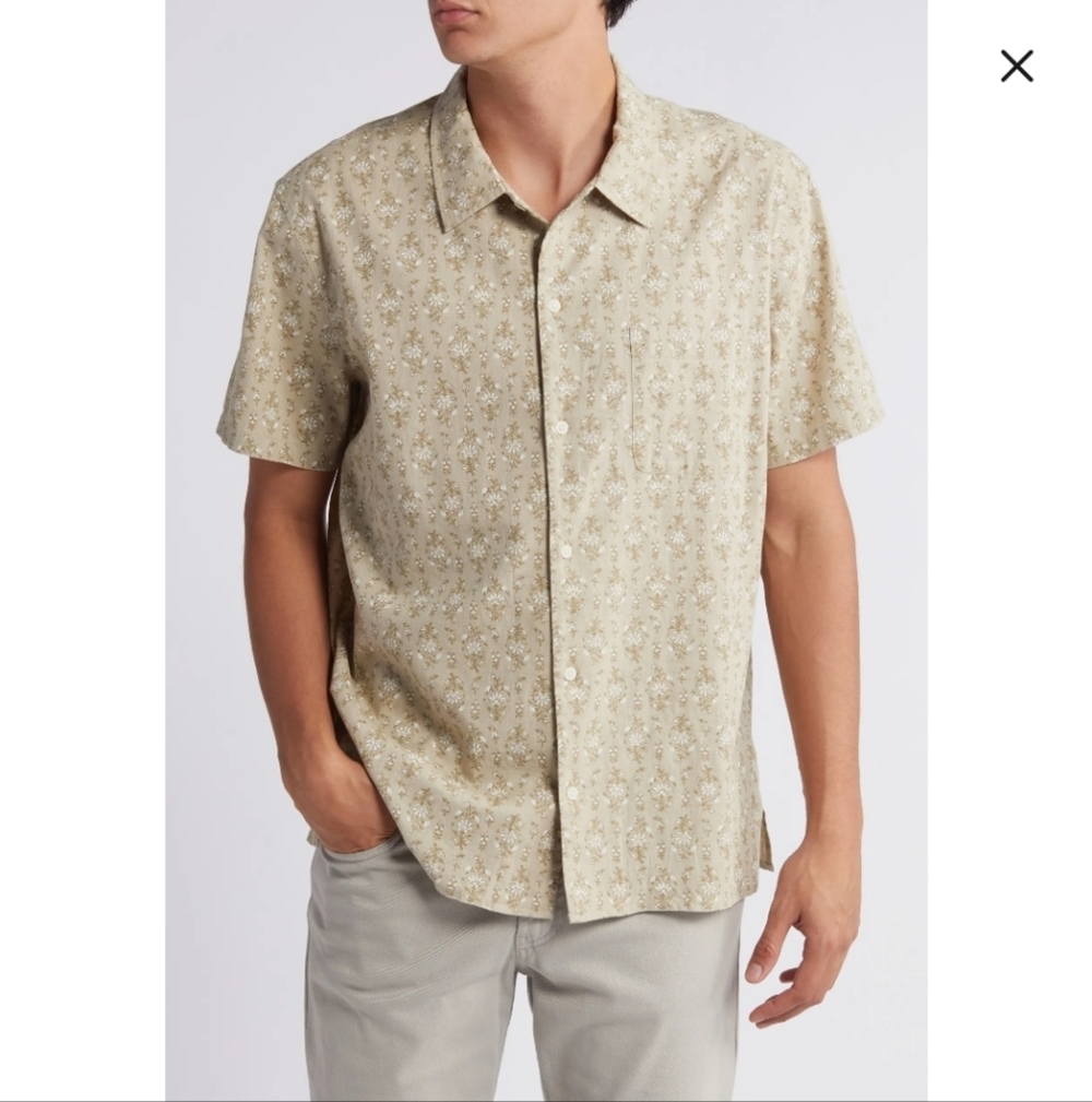 Linen Treasure & Bond Mens Camp Shirt